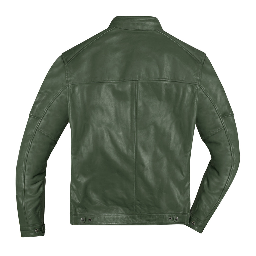 Men's Green HolyFreedom Zero Motorcycle Leather Jacket