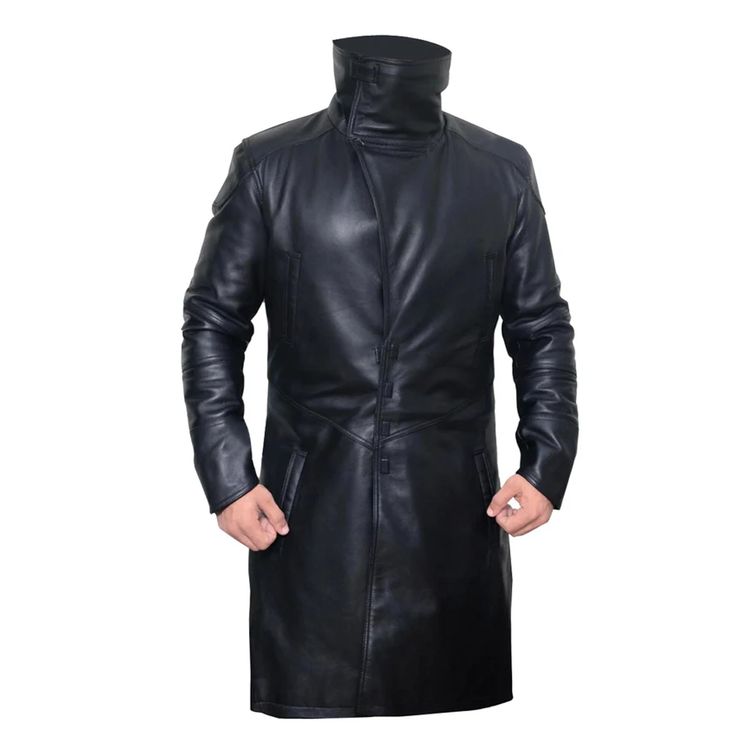 Black Gosling's Blade Leather Coat