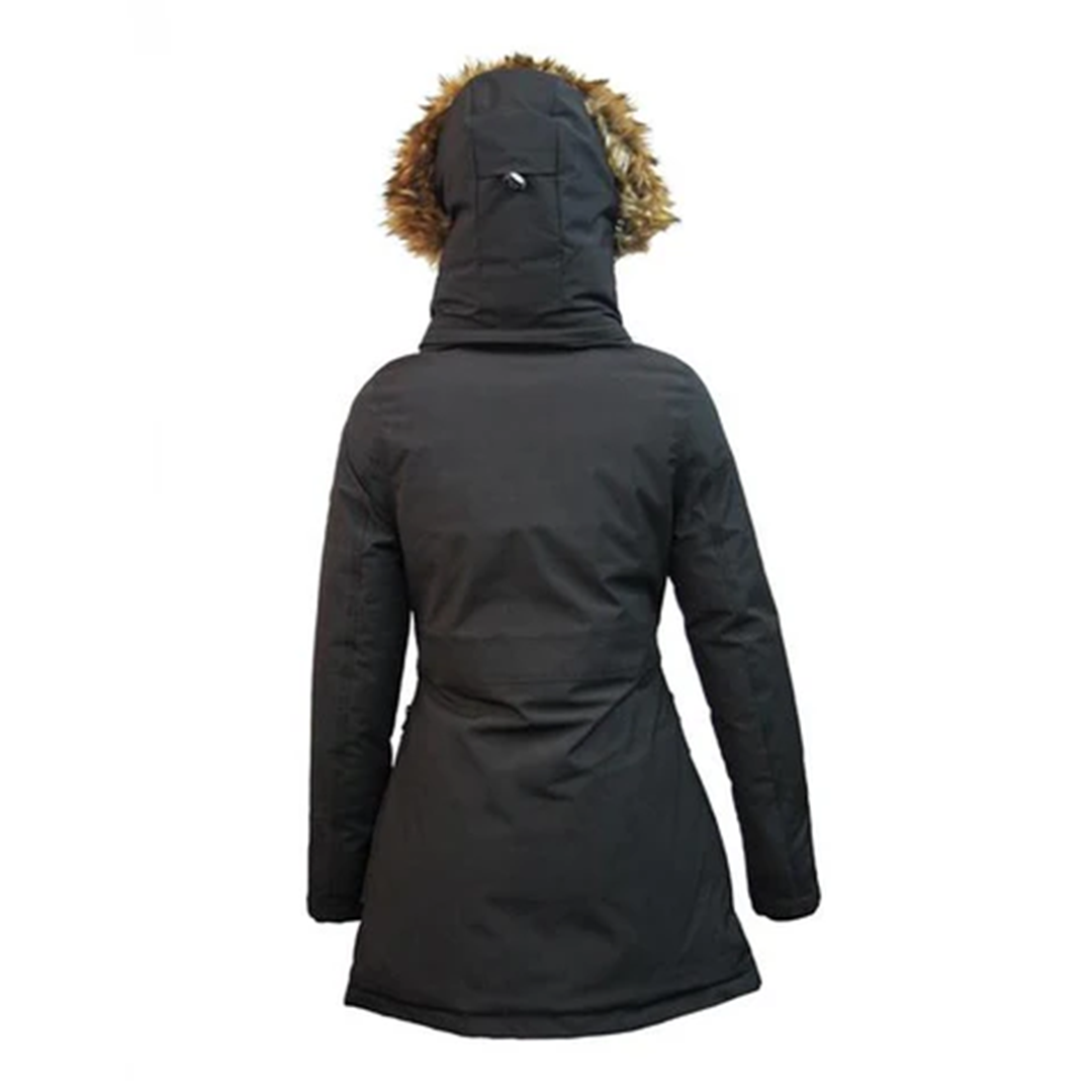 Women's Black Parka long coat