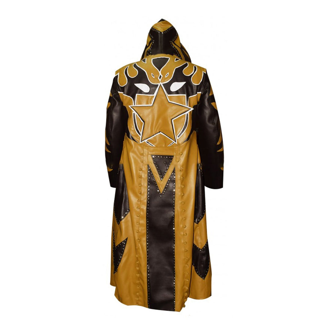 WWE Wrestler Goldust Hooded Leather Coat