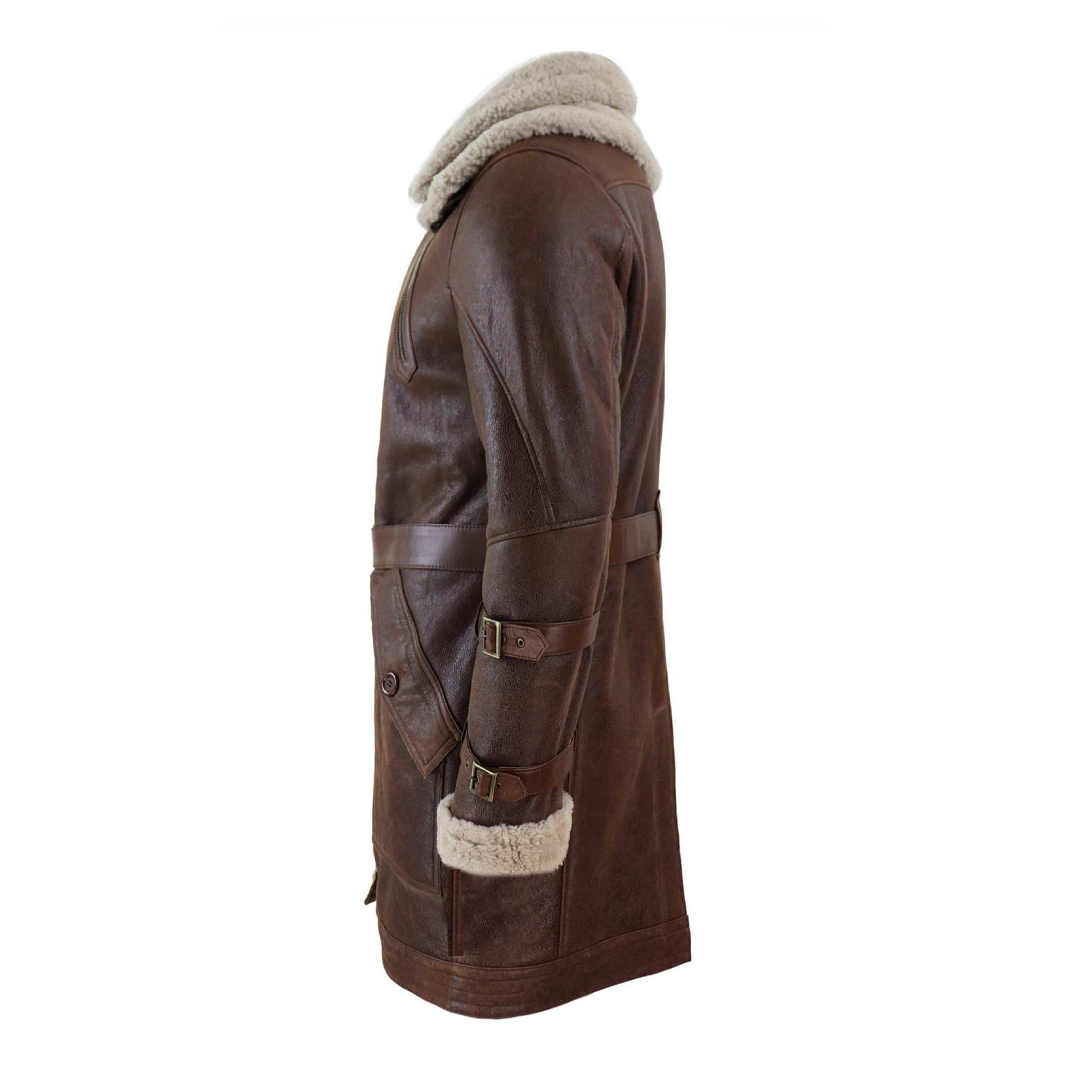 RAF Aviator Real Bomber Shearling Leather Coat