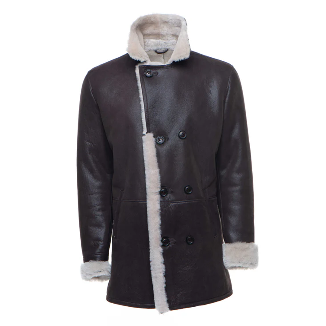 Black Jozef's Buttoned Shearling Coat