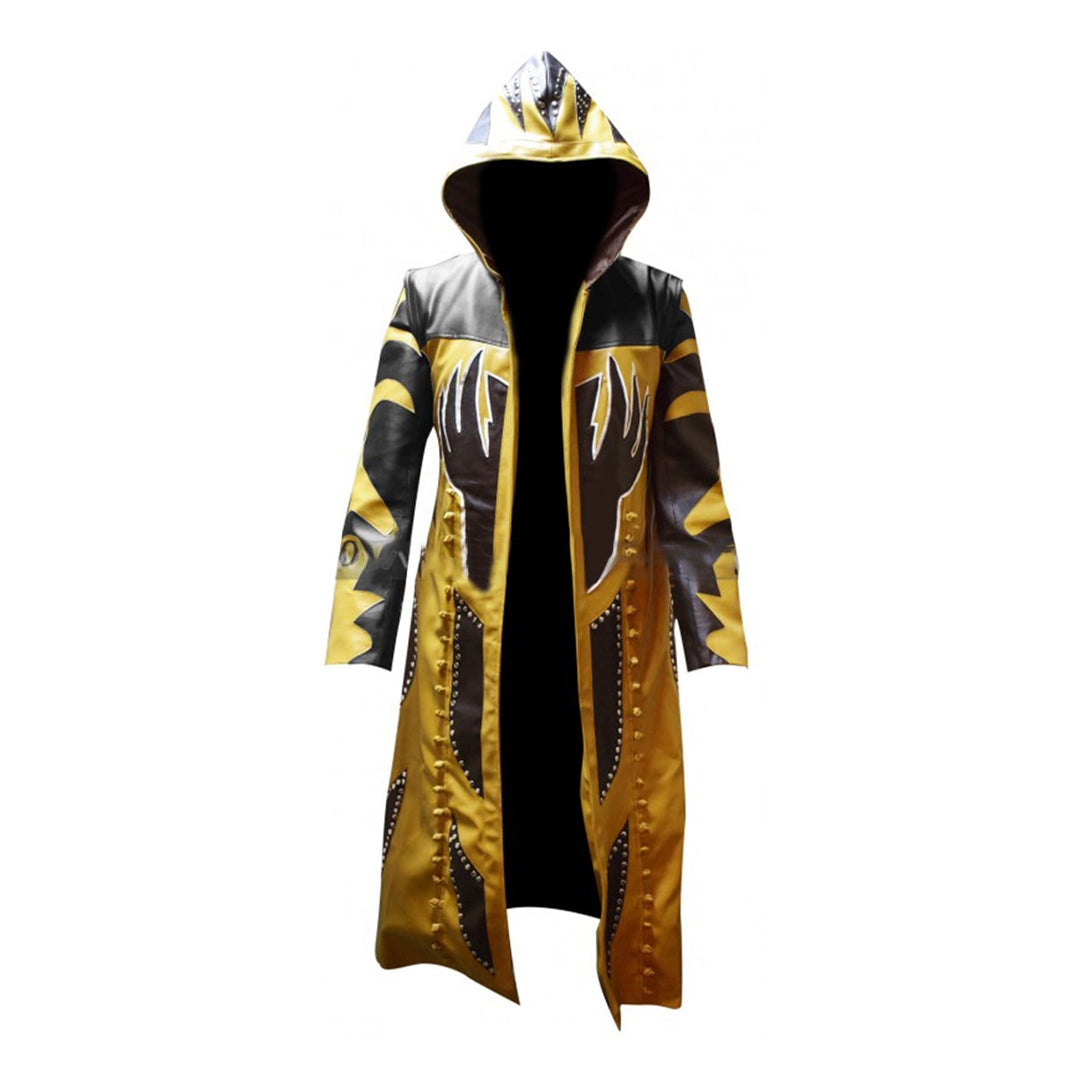 WWE Wrestler Goldust Hooded Leather Coat