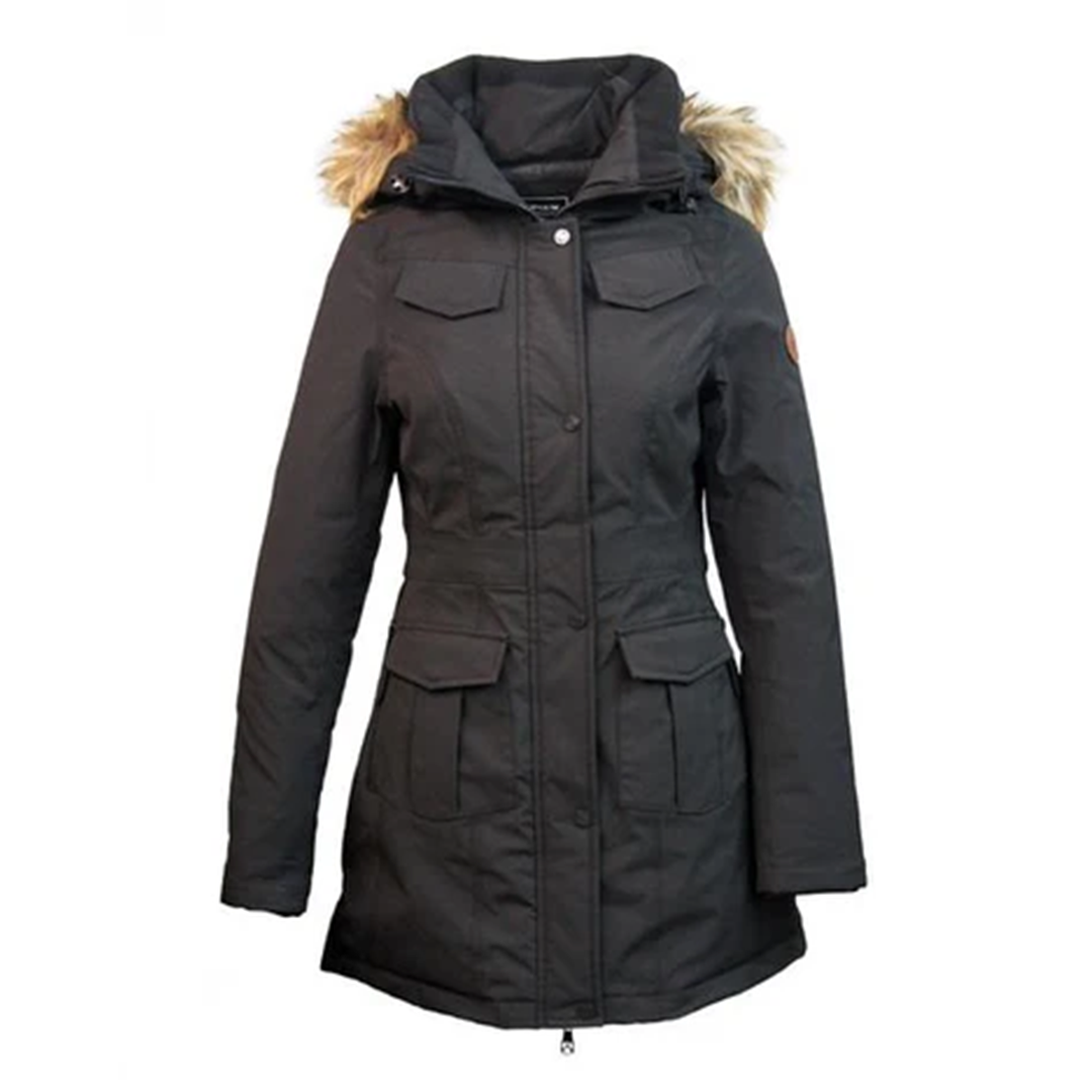 Women's Black Parka long coat