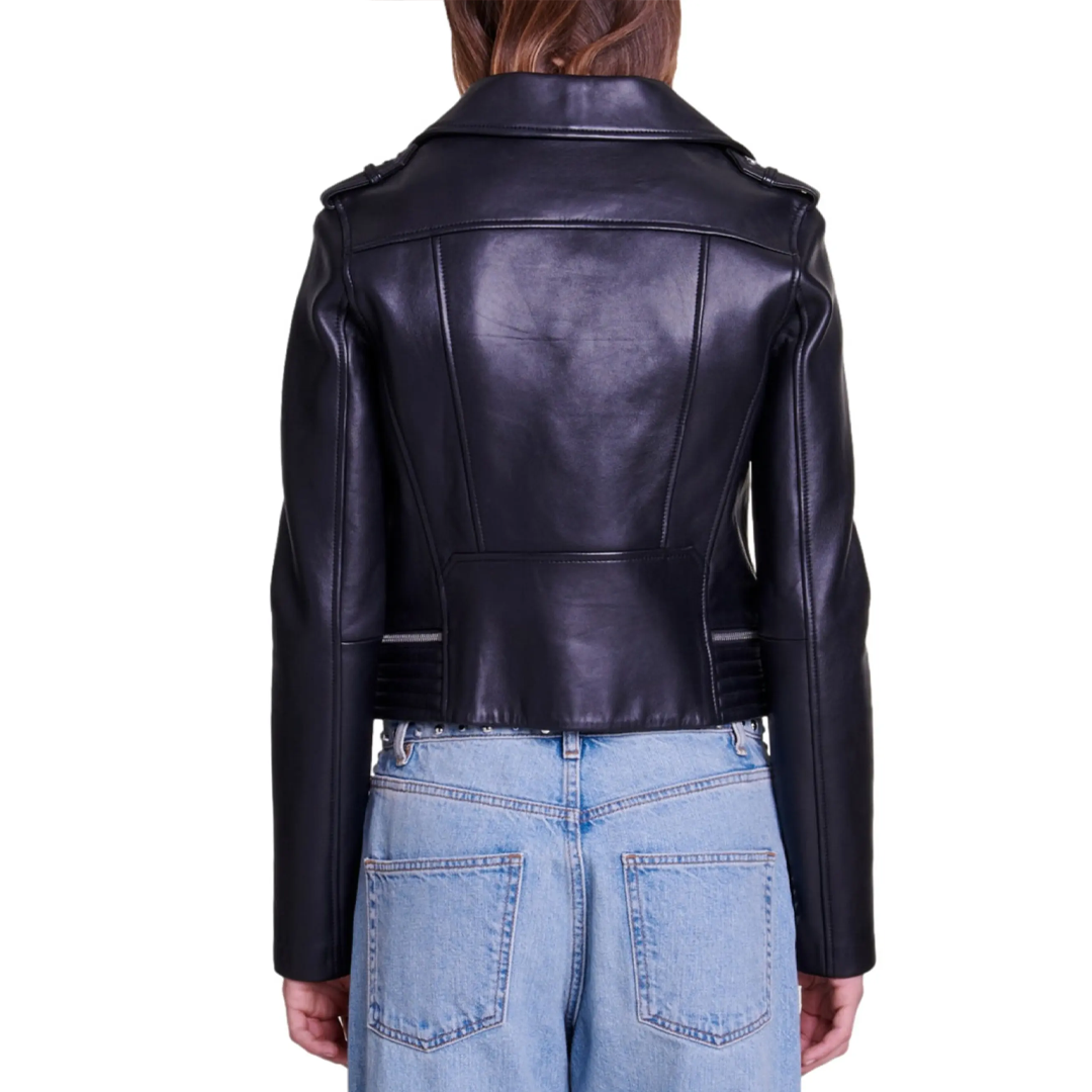 Women's Basaltm Moto Leather Jacket