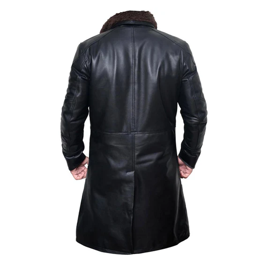 Black Gosling's Blade Leather Coat