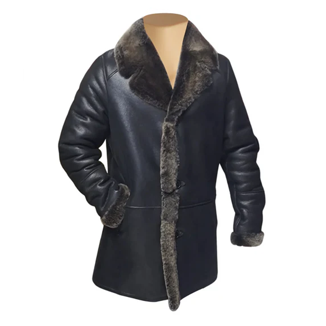 Black Hal Park's Traditional Shearling Coat