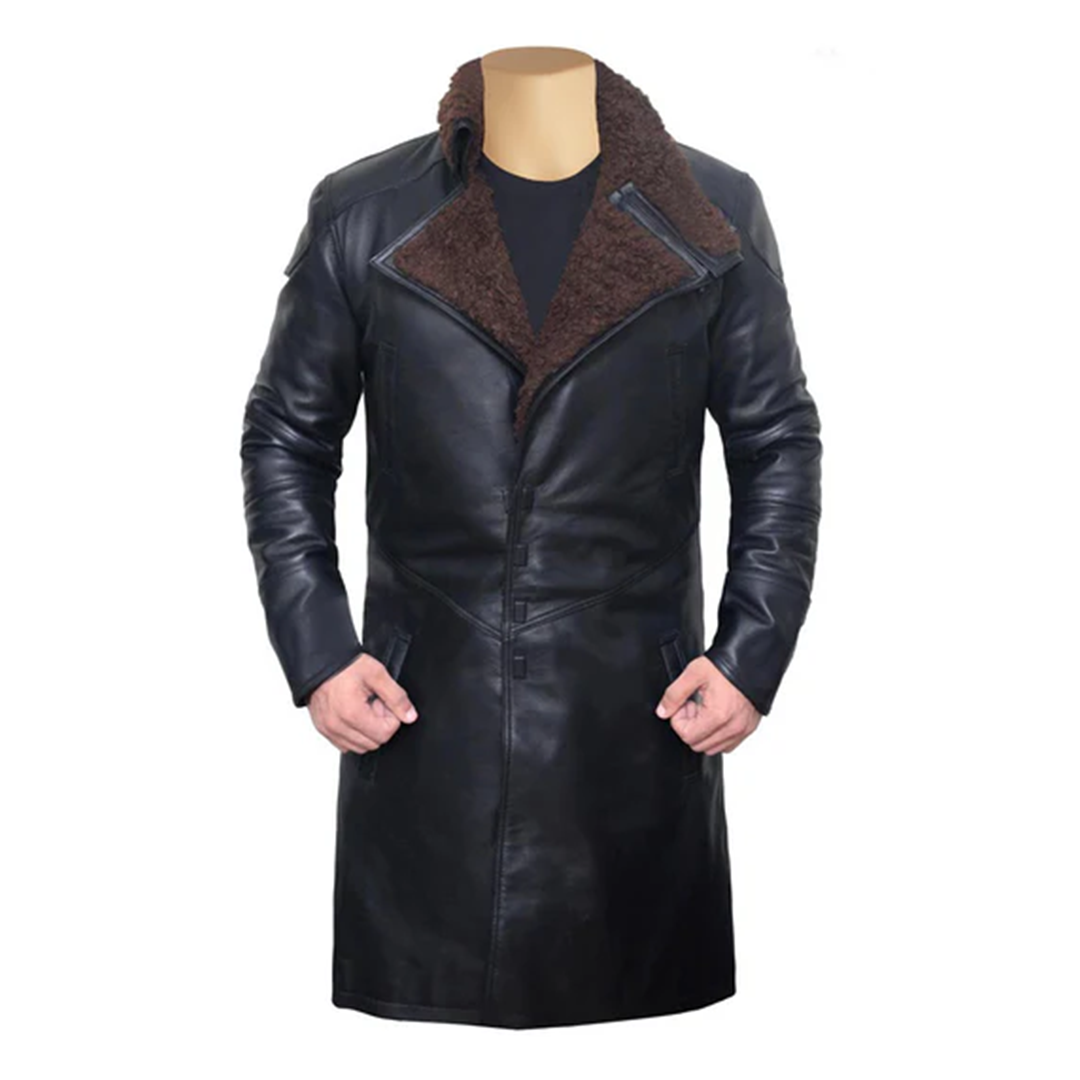 Black Gosling's Blade Leather Coat