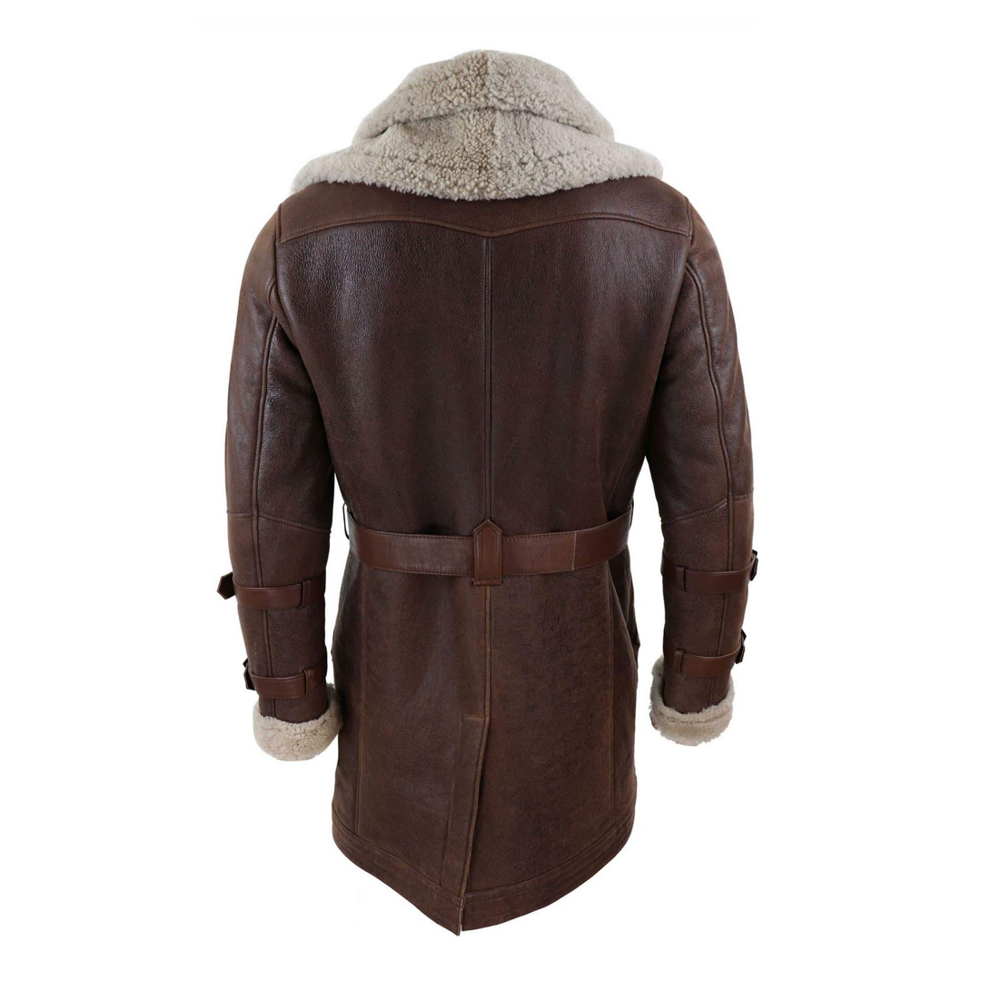 RAF Aviator Real Bomber Shearling Leather Coat