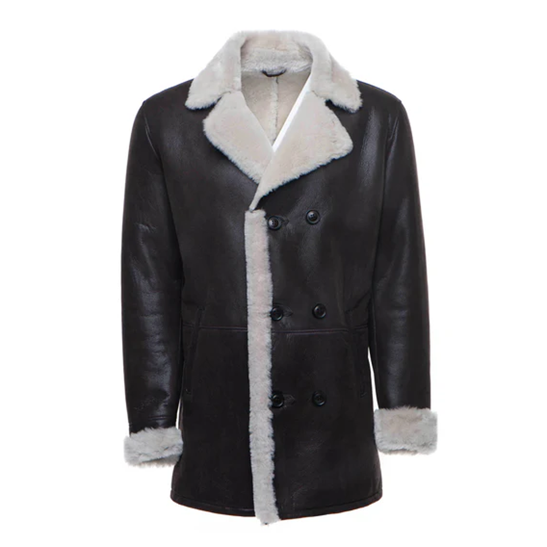 Black Jozef's Buttoned Shearling Coat