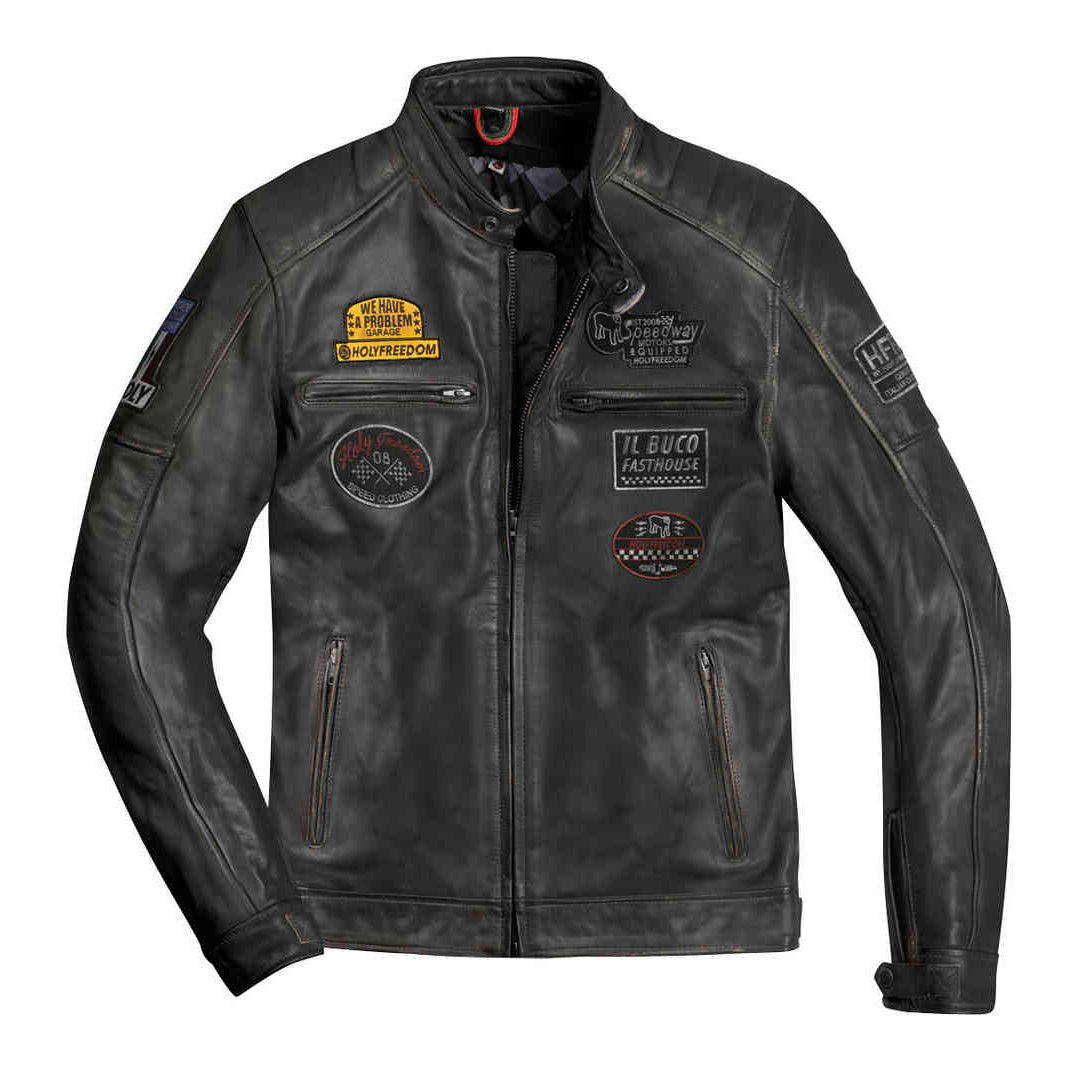 Men's HolyFreedom Zero Motorcycle Leather Jacket