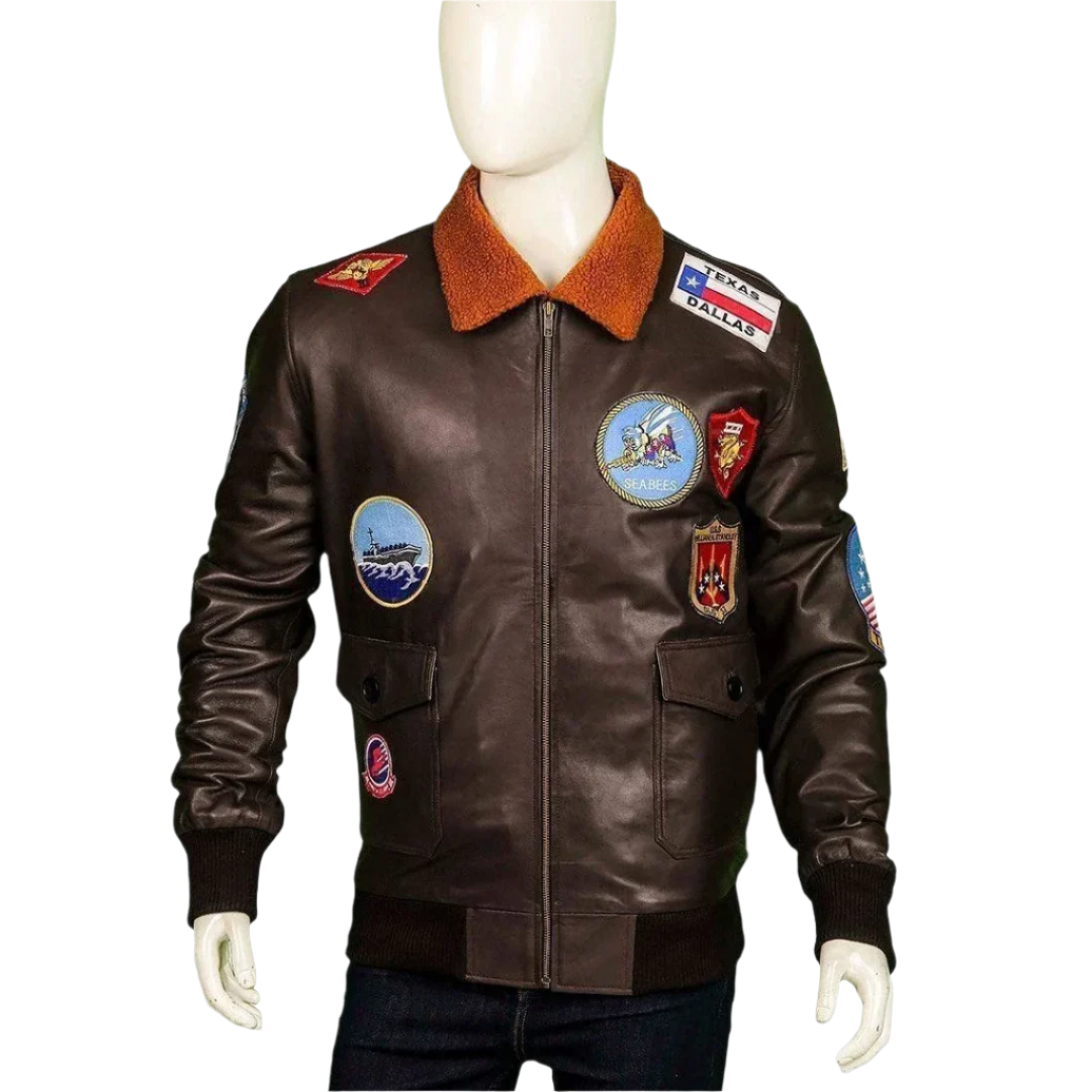 Top Gun Tom Cruise G1 Flight Maverick Leather Jacket